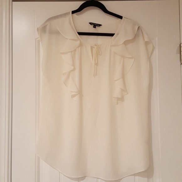 Express Tops - EXPRESS FRONT RUFFLE BLOUSE